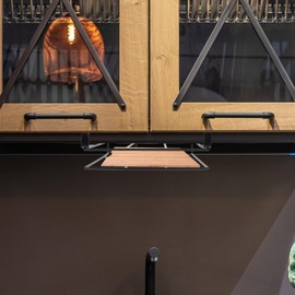 DOITOOL Cutting Board Holder Hanging Rack Under Cabinet Shelf Organizer Hanging Chopping Board Rack Cutting Board Stands