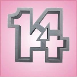 Number 14 Cookie Cutter