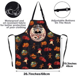 JNIAP Dungeon Senshi Kitchen Apron Dungeon Senshi Gift Senshis Kitchen Malnutrition Is More Terrifying Than Monster Apron, Senshis Ap, Large