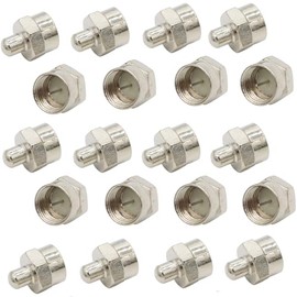 AIMHDUTY Coax Cap Cover 20-Pack F Type Cap Protective Cover, Coaxial Terminator Caps 75ohm for Wall Plates, Ports on Splitter, AMP, Coaxial Cable, TV Antenna, Booster