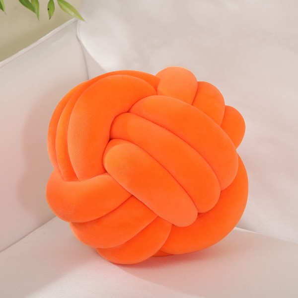 ZAKUN Knot Pillow Ball, Soft Round Throw Pillow Cushion Home