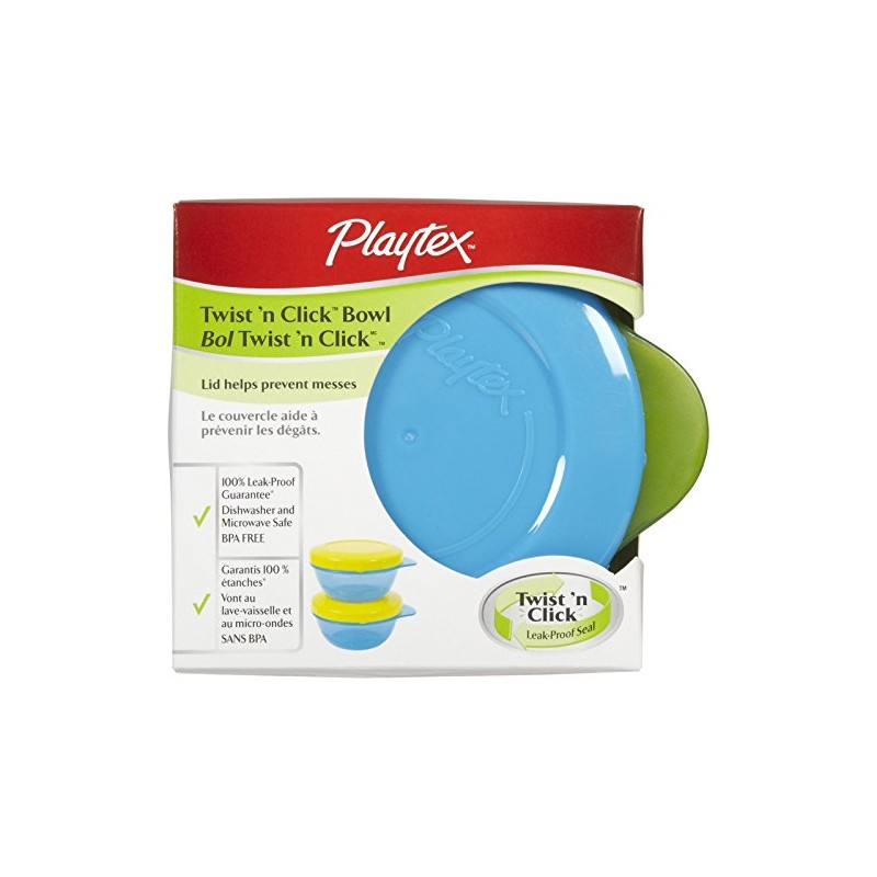 Playtex Snack Bowls with Twist N Click, 2-Count