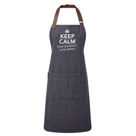 D Design Invent Print! Great Grandma Gift Apron Birthday Cooking Kitchen Gift for Women Keepsake for Great Grandma Size 86cm x 72cm (Black)