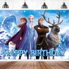 Large Winter Princess Banner, Happy Birthday Banner, Birthday Backdrop for