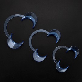 CAREPACY 20-100pcs Disposable Teeth Whitening Mouth Opener Cheek Dental Clear Retractor - Small: 97*72*15mm, 1pack (20pcs)