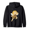 Maya the Bee Retro Cartoon TV Series Hooded Jacket, black
