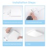 EASY EAGLE LED Ceiling Light Square: 6500 K Ceiling Light