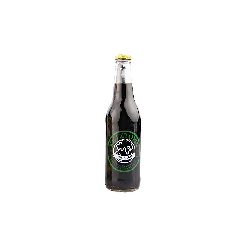 Kutztown Glass Bottle Sarsaparilla Soda, Favorite Amish Drink, 12 Oz.
