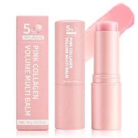 PDRN Pink Collagen Volume Multi Balm Stick 2 Pack, Hydrating Face Balm