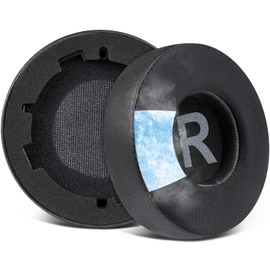 SOULWIT Cooling Gel Earpads Replacement for JBL Tune 600(T600BTNC 600BTNC)/660(T660NC 660NC)/670(T670NC 670NC) Headphones, Ear Pads Cushions with Ice Silk Fabric, Noise Isolation Foam - Black