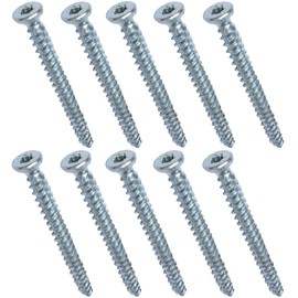 AERZETIX - C48383 - Set of 10 Screw Anchors Concrete Screws Anchor Screws Direct for Concrete Diameter 7.5 x 80 mm Countersunk Head Conical - with Imprint Star T30 - Direct Attachment without Dowels