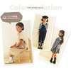cocobambi 子供靴下クルー丈 リボン付き スベリ止め付 3足組 白×エンジ×ネイビー 15-20cm 88-65-1160
