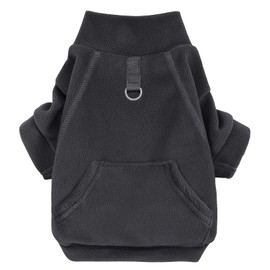 Mosukoirl Dog Jumper, Dog Hoodie, Pet Warm Coats, Cotton Sweatshirts, Dog Clothes with Pocket, Puppy Pullover, Dog Jumpsuit for Small, Medium Dogs, Cats, Chihuahua (1 Pack, Black, S)