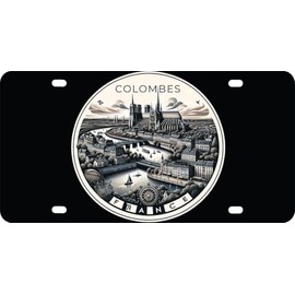 Colombes France Souvenir Car and Home Decoration Metal License Plate