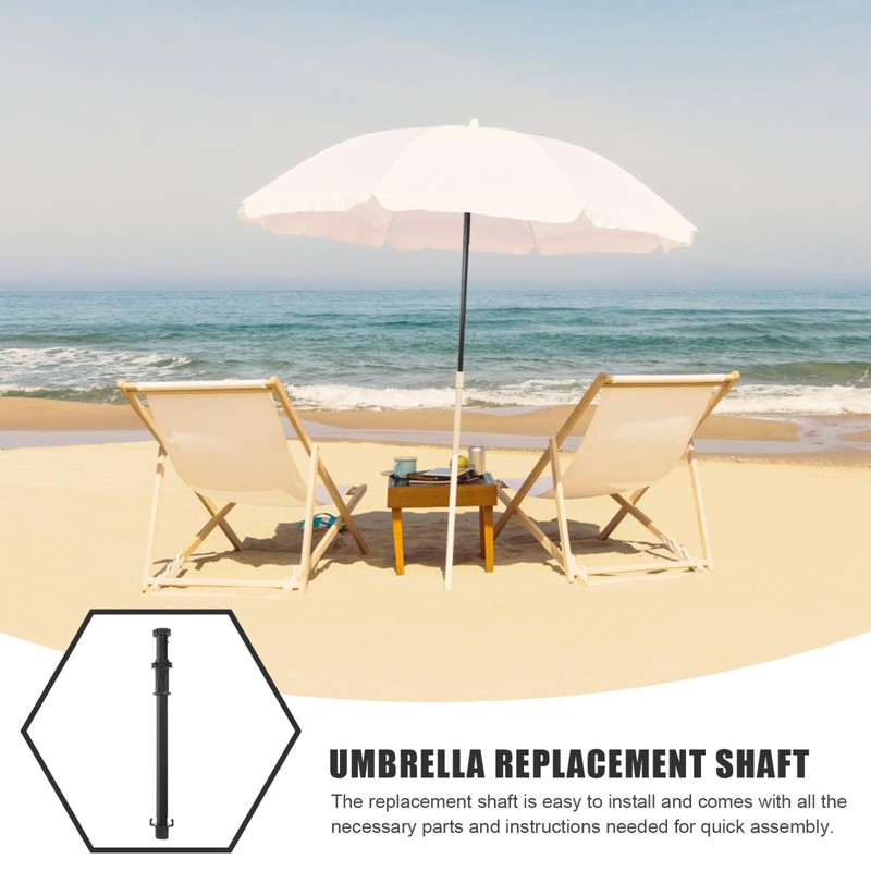 GALPADA Foldable Umbrella Replacement Shaft Stable Umbrella Rod for Bone