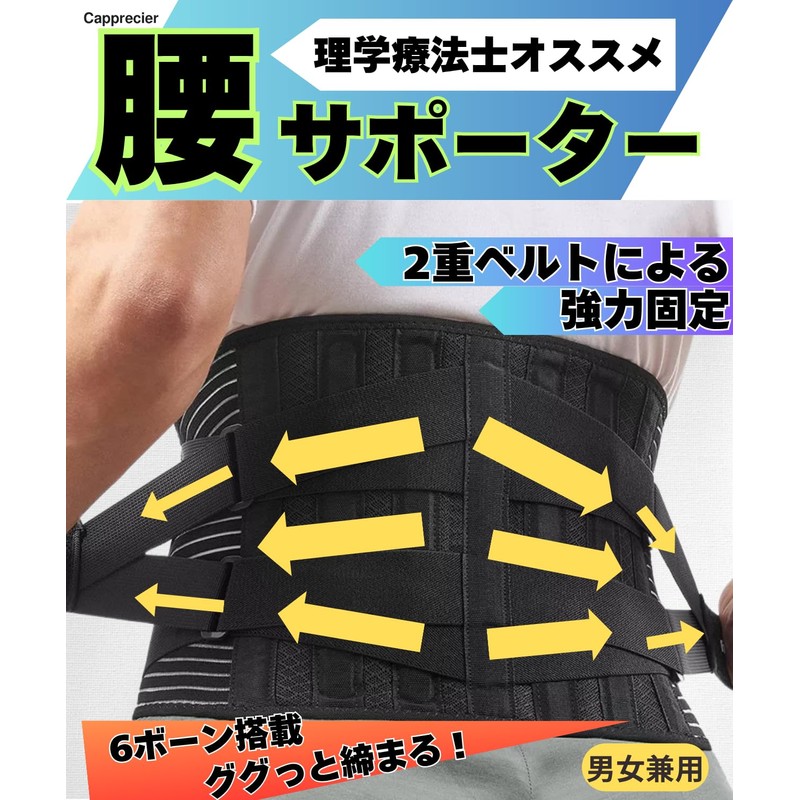 Capprecier Lower Back Support, Lower Back Pain Belt, Corset, Recommended