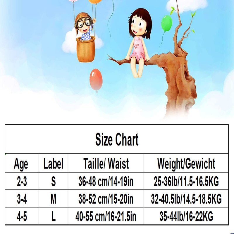 JackLoveBriefs pañal de Aprendizaje Calzoncillos Aprendizaje niña 4-6 años