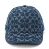 Coach Women's Signature C Denim Baseball HAT, XS/S