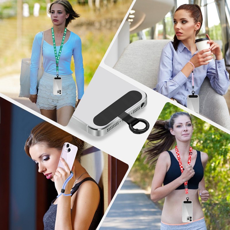 Hovmwey Phone Tether Tab, 2 Pack Cell Phone Lanyard Patch