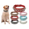 Collar Para Perro Con Picos Metal Tipo Cuero Con Estilo