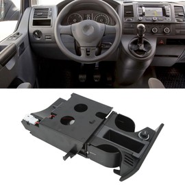 Car Ashtray Cup Coin Holder 7H2858601 Cup Drink Holder Insert Replacement for Transporter Campmobil Black RHD