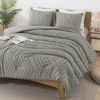 Andency Medium Grey California King Comforter Set, Boho Cal King