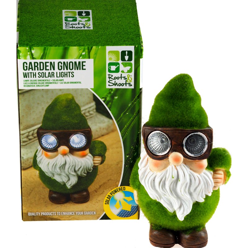 Roots & Shoots 956436 Flock Gnome With Solar Glasses And