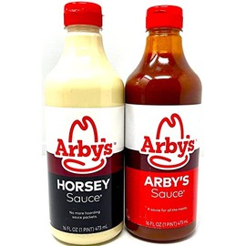 Arby's Sauce & Horsey Sauce 16oz bottles 2 pack And Horseradish