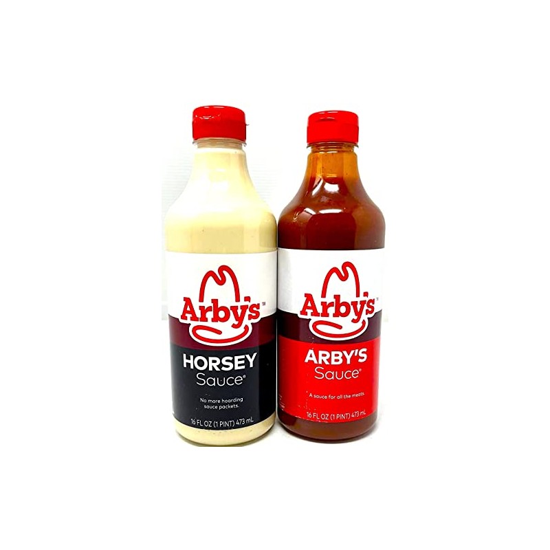 Arby's Sauce & Horsey Sauce 16oz bottles 2 pack And