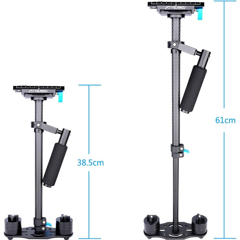 YELANGU S60T Carbon Fiber Handheld DSLR Camera Stabilizer - Black