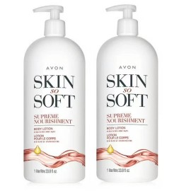Avon Skin So Soft SUPREME NOURISHMENT #2 Lotions   33.8 OZ  DRY SKIN- WITH PUMP
