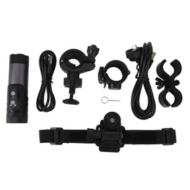 4K Action Camera Waterproof Bike Motorcycle Helmet Camera Anti Shake Sport DV with Waterproof Charging Cable Helmet Bracket Bicycle Bracket H68B Dark Gray