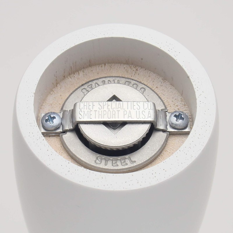 Chef Specialties 8.5" Alumina Pepper Mill, White