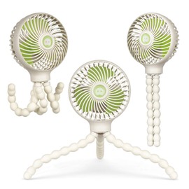 WiHoo Stroller Fan Clip On for Baby 5200mAh Battery Operated Fan Portable Fan Rechargeable Mini Handheld Car Seat Fan Small USB Desk Personal Fan for Stroller Accessories/Crib/Camping/Traveling