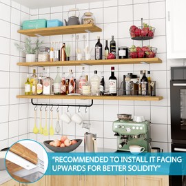 Goovilla Shelf Brackets, Heavy Duty Floating Shelf Bracket 10 Inch for 2×4” Wood Stud, 4 Pack L Brackets for Shelves, White Metal Wall Shelving Brackets, Shelf Support Brackets, 160 lb. Load Capacity