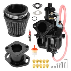FVRITO VM22 26mm Carburetor Jet Kit for Predator 212cc 196cc Coleman CT200U CT200U-EX BT200X Mini Bike KT196 Go Kart Baja Warrior GX200 Clone Engine with Air Filter Intake Manifold Performance Parts