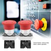 2PCS Red Sign Emergency Stop Switch Button Stop Micro Switch