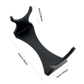 ZZHXSM Black Acrylic U-Shape Display Stand 4.72x1.97x2.36 inches Artifacts Toys Display Organizer Samurai Sword Storage Rack for Wands Daggers Musical Instruments Toys Laser Swords