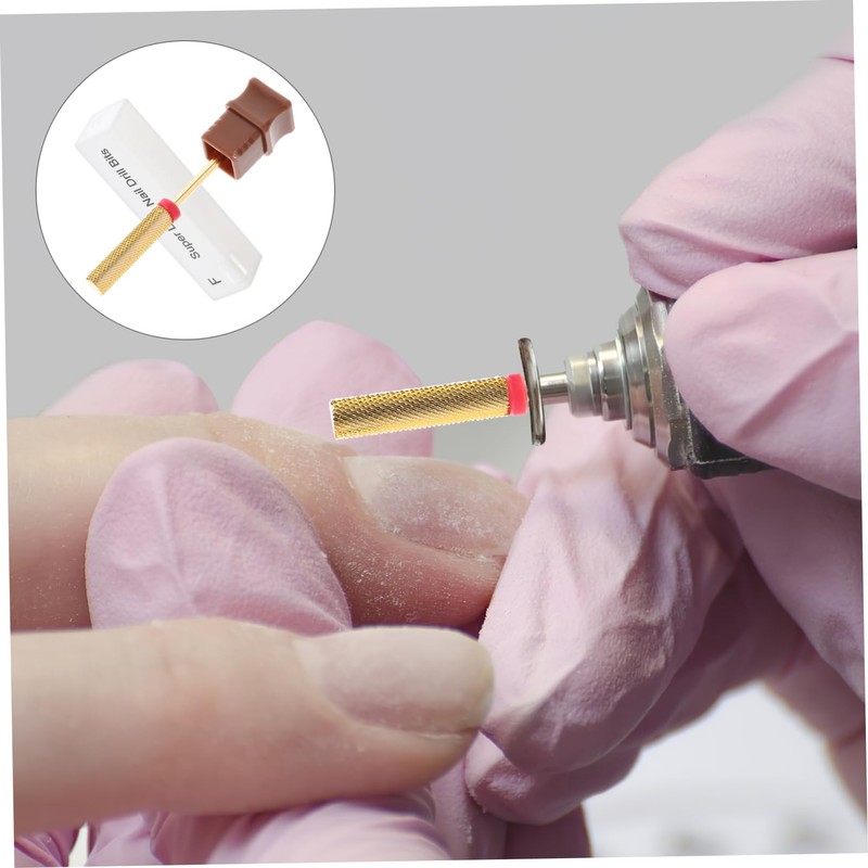 Healeved Manicure Drill Bit for Nail Art Tungsten Polishing Metal