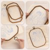 Framendino, 3 Pack Imitated Wood Embroidery Hoop Frame Cross Stitch