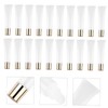 FOMIYES 50pcs Clear Lip Gloss Tubes Reusable Squeeze Cosmetic Container