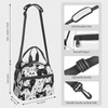 bassyil Cat Insulated Lunch Bag Reusable Lunch Box With Adjustable