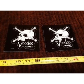 Lunati Lot of 2 Classic Lunati VooDoo Camshaft Racing Decals Stickers Hot Rod Outlaw