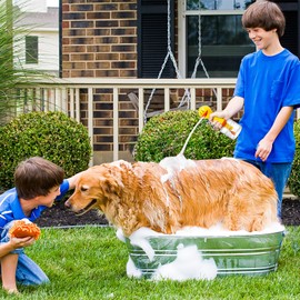 SPYONG Electric Dog Cleaning Foam Machine, Electric Foaming Shampoo Dispenser for Dog and Cat Bathing Supplies, Bathroom, Kitchen Sink, Toilet Cleaning, 1200mAh Ultra Long Standby, IPX7 Waterproof