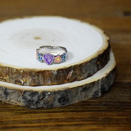 Ringmasters Multicolor Enamel Flower Petal LDS CTR Ring Choose the Right Faith Ring | Keepsake LDS Jewelry