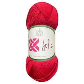 TIBSA | Paquete de 5 madejas 100g c/u | Estambre para crochet | Estambres para tejer ofertas | Yarn estambre grueso | Estambres para tejer | Estambres | Hilo crochet | Hilos para tejer crochet hilaza (Rojo)