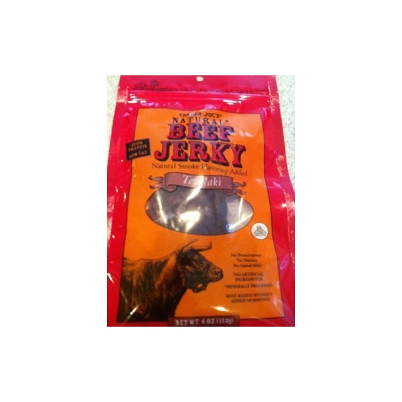 Trader Joes's Natural Beef Jerky Smoked Teriyaki 4oz (113g) (