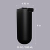 asobu Orbit 30oz/900ml Water Bottle, Sleek Insulated Bottle with Pop-Up