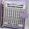 LUXTE 100 Envelope Challenge Binder, 100 Envelopes Saving Challenge, Cash