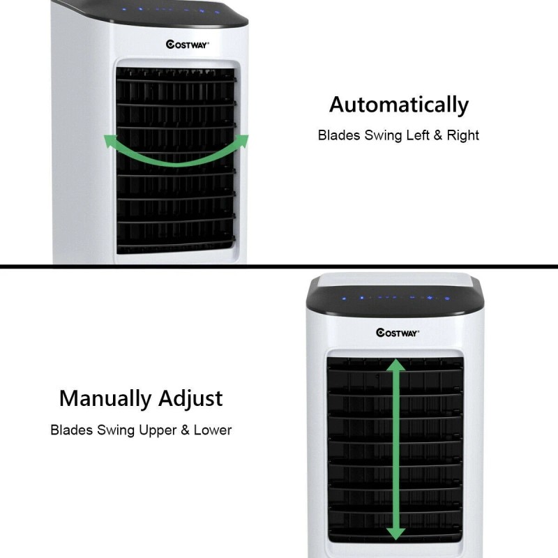 Costway Evaporative Portable Air Cooler Fan Humidifier with Remote Control